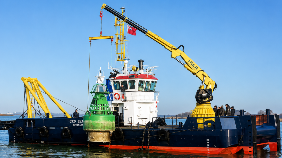HEILA HLM fully foldable telescopic marine crane