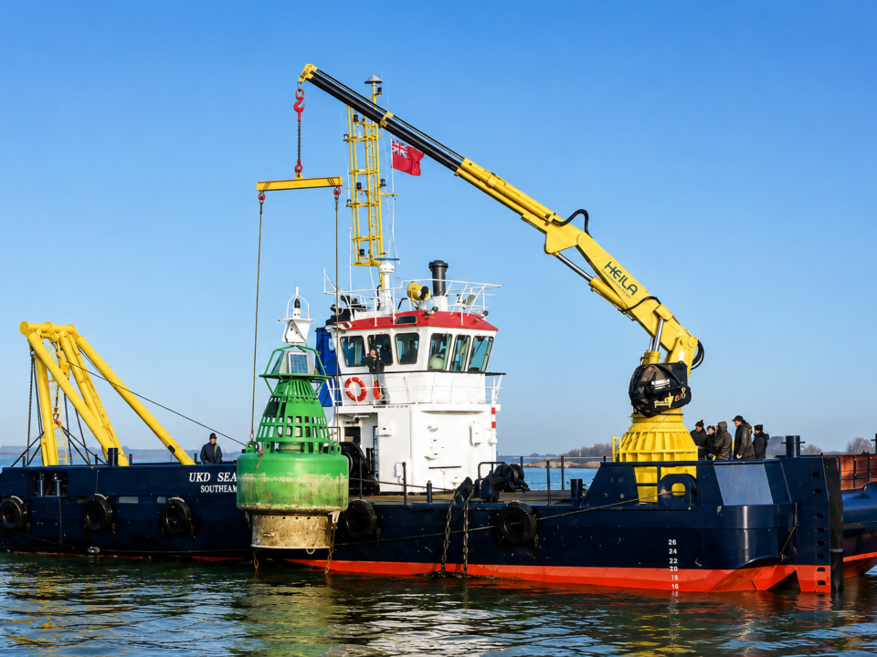 HEILA HLM fully foldable telescopic marine crane