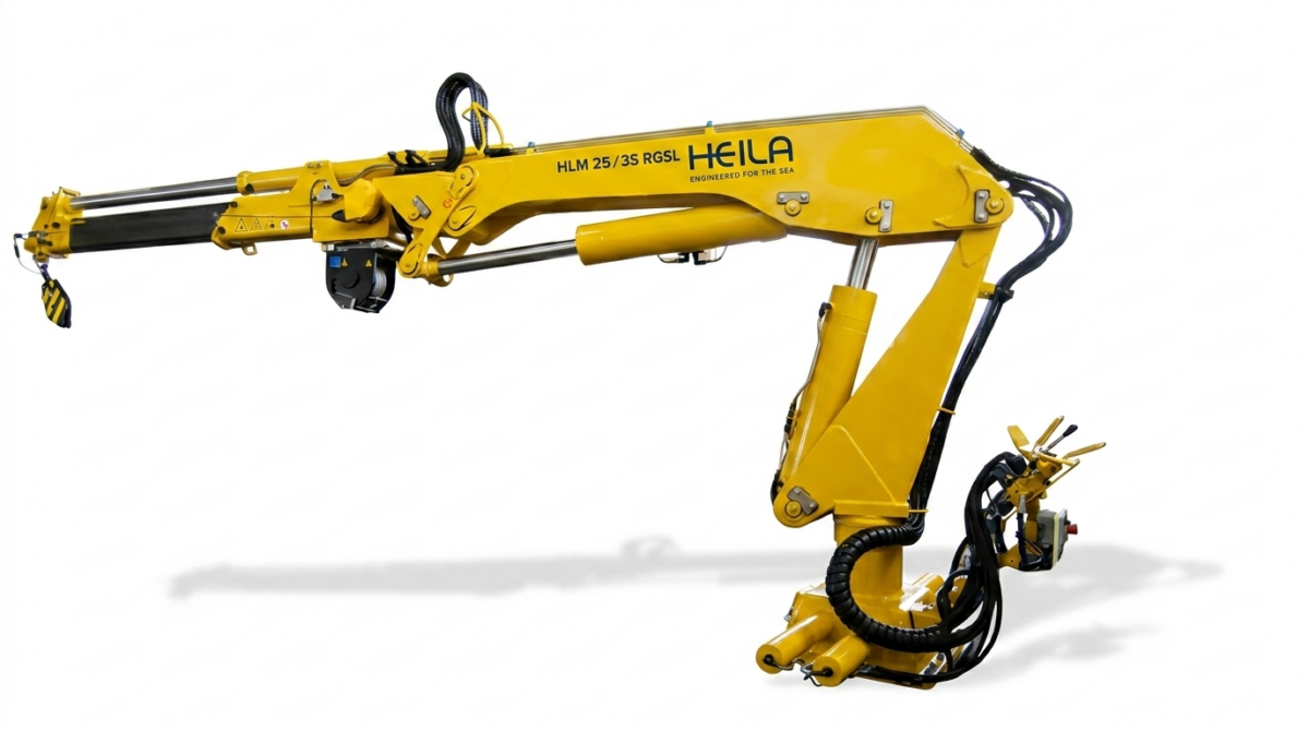 HEILA HLM fully foldable telescopic marine crane