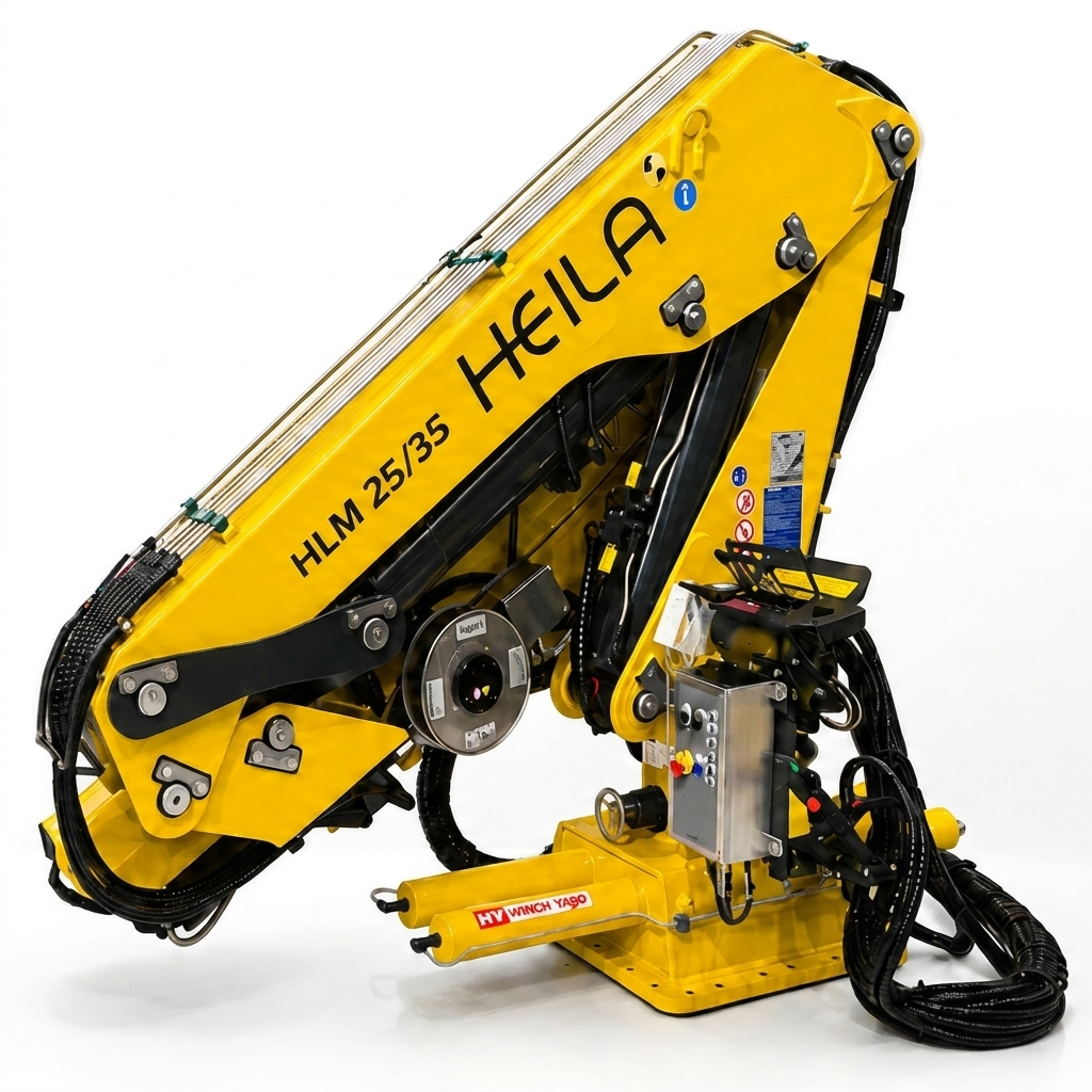 HEILA HLM fully foldable telescopic marine crane