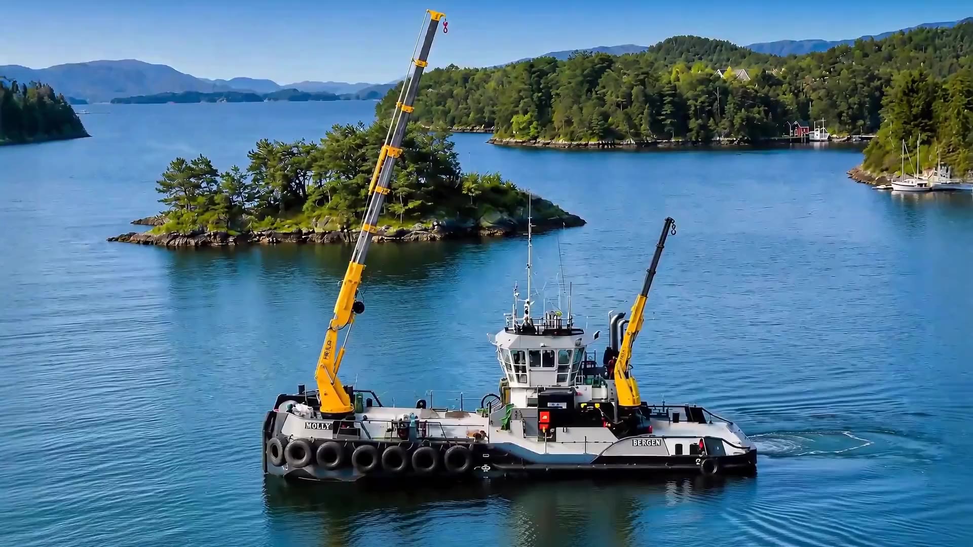 HEILA marine crane in operation - company page header