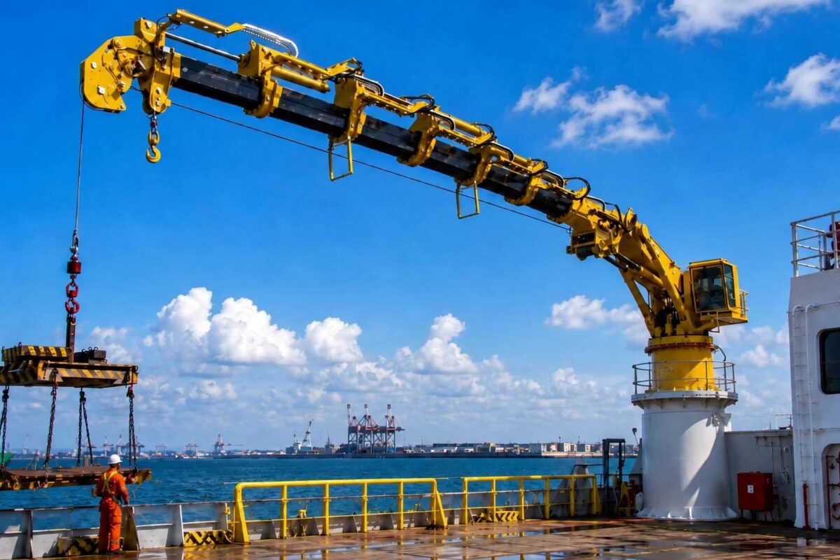 HEILA marine crane in operation - magazine 1 b page header