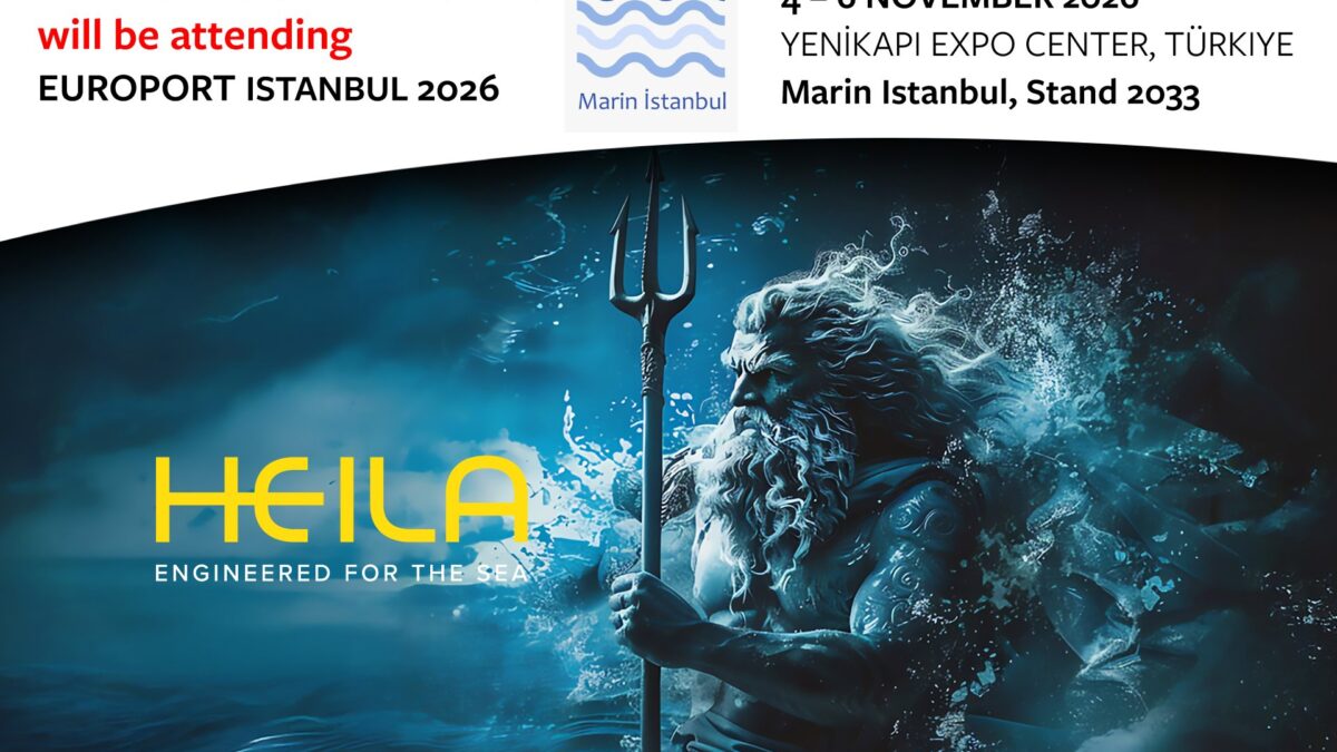HEILA Cranes at Europort Istanbul 2026, 4 to 6 November, Marin Istanbul Stand 2033, Yenikapi Expo Center